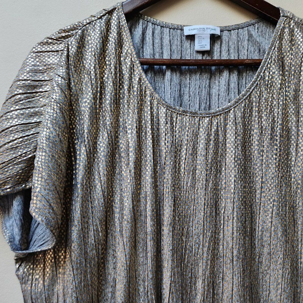 5/$25 Carolina Belle gold vintage blouse
